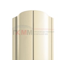 Штакетник металлический полукруглый 118 мм, толщина 0,35 мм.