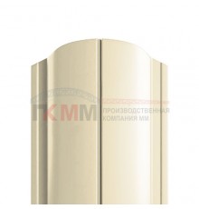 Штакетник металлический полукруглый 118 мм, толщина 0,35 мм.