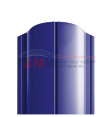 Штакетник металлический полукруглый 128 мм, толщина 0,40 мм.