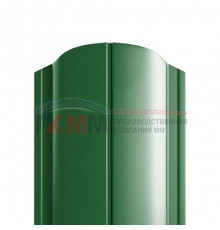 Штакетник металлический полукруглый 120 мм, толщина 0,4 мм.