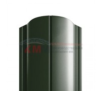 Штакетник металлический полукруглый 117 мм, толщина 0,35 мм.
