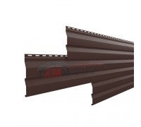 Металлосайдинг - Корабельная Доска 0,5 Стальной бархат RAL8017 шоколад