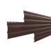 Металлосайдинг - Корабельная Доска 0,5 Quarzit lite RAL8017 шоколад