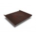 Фальц двойной стоячий Line 0,5 GreenCoat Pural Matt с пленкой на замках RR 887 шоколадно-коричневый (RAL 8017 шоколад)