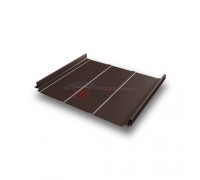 Кликфальц Pro Line 0,5 Стальной бархат с пленкой на замках RAL 8017 шоколад