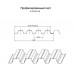 Арочный профнастил для укрытии конвейеров Н75ПГ-800, 0,8, в полимерном покрытии