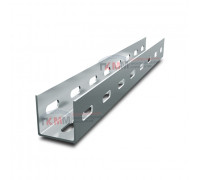 П-профиль перфорированный К225 80x40x2500-3,0 мм, оцинкованный