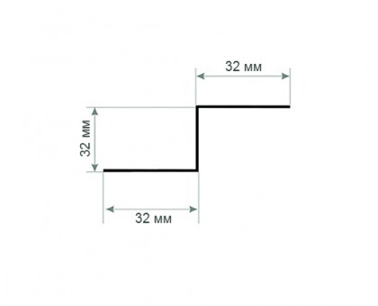 Z-профиль перфорированный К241 62x32x3000-2,0 мм, горячеоцинкованный