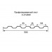 Профнастил С21-0,5м с нестандартной шириной, толщина 0,45 оцинкованный