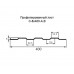 Профнастил С8-0,4м с нестандартной шириной, толщина 0,4 окрашенный
