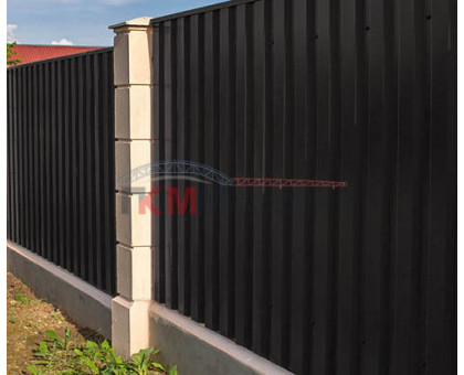 Профнастил МП20-0,2м с нестандартной шириной, толщина 0,55 окрашенный