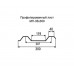 Профнастил МП35-0,3м с нестандартной шириной, толщина 0,35 окрашенный