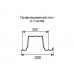 Профнастил Н114-0,3м с нестандартной шириной, толщина 0,45 оцинкованный