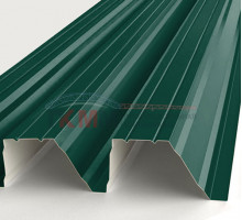 Профнастил Н126-978-0.65 RAL6005 Полиэстер