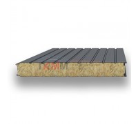 Стеновые сэндвич-панели минеральная вата-0.5/0.5, ширина 1200 мм, толщина 150 мм, RAL7024