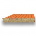 Стеновые сэндвич-панели минеральная вата-0.5/0.5, ширина 1000 мм, толщина 100 мм, RAL2004