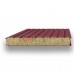 Стеновые сэндвич-панели минеральная вата-0.5/0.5, ширина 1200 мм, толщина 80 мм, RAL3005