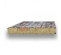 Стеновые сэндвич-панели минеральная вата-0.5/0.5, ширина 1200 мм, толщина 100 мм, кварцевый сланец