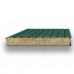 Стеновые сэндвич-панели с минватой-0.5/0.5, ширина 1000 мм, толщина 100 мм, RAL6005