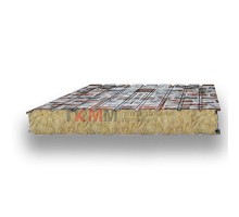 Стеновые сэндвич-панели минеральная вата-0.5/0.5, ширина 1200 мм, толщина 120 мм, кварцевый сланец