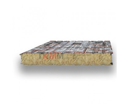 Стеновые сэндвич-панели минеральная вата-0.5/0.5, ширина 1200 мм, толщина 120 мм, кварцевый сланец