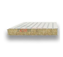 Стеновые сэндвич-панели минеральная вата-0.5/0.5, ширина 1200 мм, толщина 200 мм, RAL9002