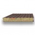 Стеновые сэндвич-панели с минватой-0.5/0.5, ширина 1000 мм, толщина 100 мм, RAL8017