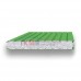 Стеновые сэндвич-панели пенополистирол-0.5/0.5, ширина 1000 мм, толщина 60 мм, RAL6018