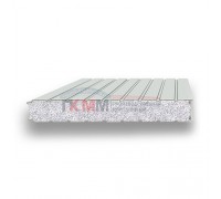 Стеновые сэндвич-панели пенополистирол-0.5/0.5, ширина 1000 мм, толщина 50 мм, RAL7035