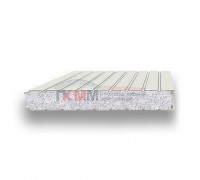 Стеновые сэндвич-панели пенополистирол-0.5/0.5, ширина 1200 мм, толщина 50 мм, RAL9002