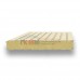 Стеновые сэндвич-панели пенополиуретан-0.5/0.5, ширина 1000 мм, толщина 120 мм, RAL1015