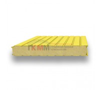 Стеновые сэндвич-панели пенополиуретан-0.5/0.5, ширина 1000 мм, толщина 50 мм, RAL1018