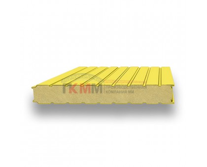 Стеновые сэндвич-панели пенополиуретан-0.5/0.5, ширина 1200 мм, толщина 120 мм, RAL1018