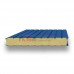 Стеновые сэндвич-панели пенополиуретан-0.5/0.5, ширина 1200 мм, толщина 80 мм, RAL5005