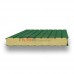 Стеновые сэндвич-панели пенополиуретан-0.5/0.5, ширина 1200 мм, толщина 100 мм, RAL6002