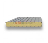 Стеновые сэндвич-панели пенополиуретан-0.5/0.5, ширина 1200 мм, толщина 60 мм, RAL7004