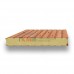 Стеновые сэндвич-панели пенополиуретан-0.5/0.5, ширина 1000 мм, толщина 100 мм, золотой орех