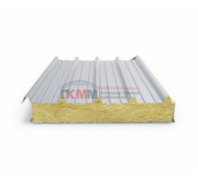 Кровельные алюминиевые сэндвич-панели из минеральной ваты, ширина 1000 мм, толщина 50 мм,