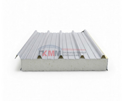 Кровельные алюминиевые сэндвич-панели из пенополистирола, ширина 1000 мм, толщина 100 мм,