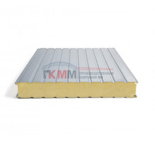 Стеновые алюминиевые сэндвич-панели из пенополиизоцианурата, ширина 1000 мм, толщина 60 мм
