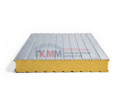 Стеновые алюминиевые сэндвич панели из пенополиуретана, ширина 1000 мм, толщина 80 мм