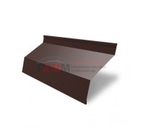 Ламель жалюзи Milan 0,45 PE-Double с пленкойRAL 8017 шоколад