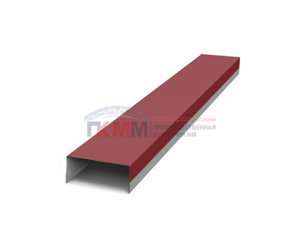 Крепежная планка верхняя Texas 0,5 Rooftop Matte RAL 3011 коричнево-красный
