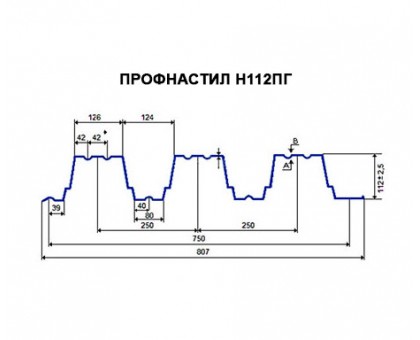 Профнастил H112ПГ-0.65, для бескаркасных ангаров, Полиэстер RAL 1014.