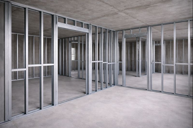 Применение C-профиля — пример каркаса/элемента ЛСТК