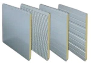 Сэндвич-панели из нержавейки — пример фактуры поверхности