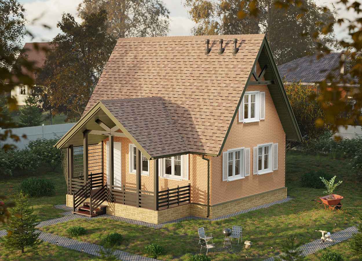 Фасадные панели на частном доме