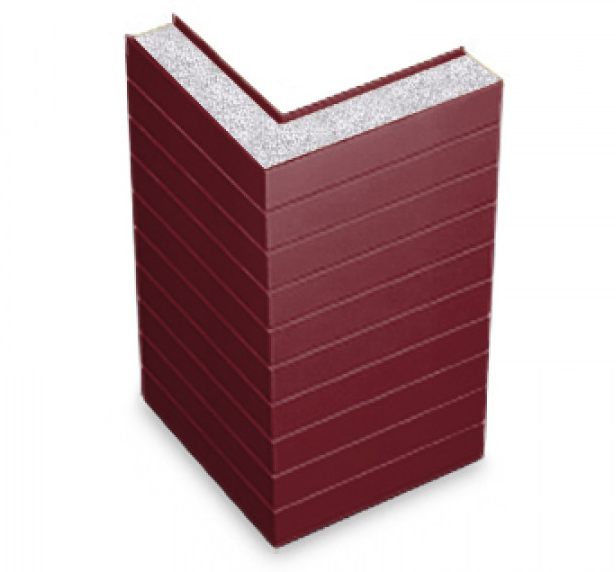 Горизонтальная угловая сэндвич панель