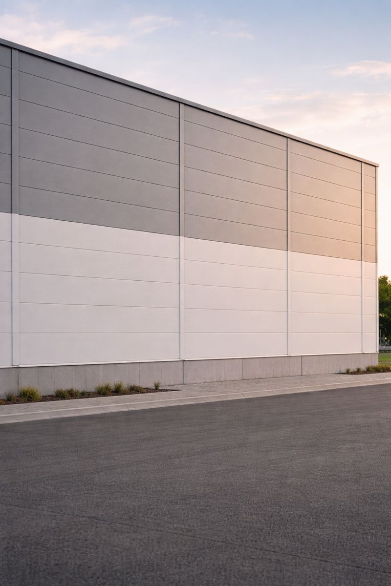 Сэндвич-панели для промышленных зданий (минвата)