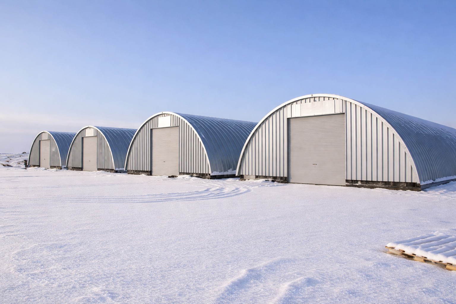 Монтаж арочного профнастила С10ПГ